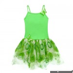 ACSUSS Kids Girls 2PCS Tankini Swimsuit Spaghetti Straps Crop Top Bra with Tutu Dress Swimwear One Piece Green B07HMY2X94